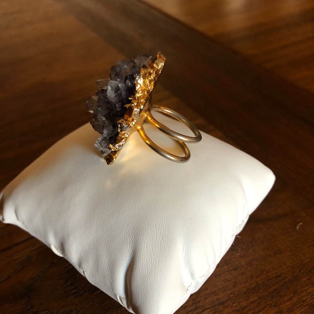 Amethyst Statement Ring - image 5